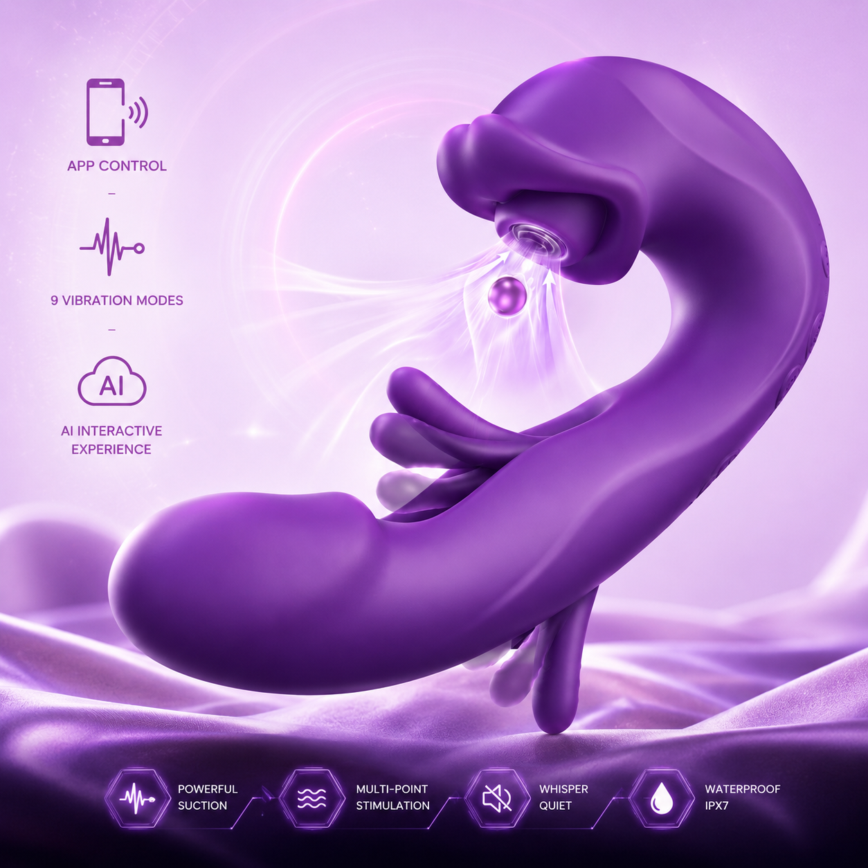 ✨2026 New AI Sync G-Spot Vibrator Support APP control 💞 7 Vibration & 5 Licking Modes + Free Mystery Gift | 30-Day Fast Refund