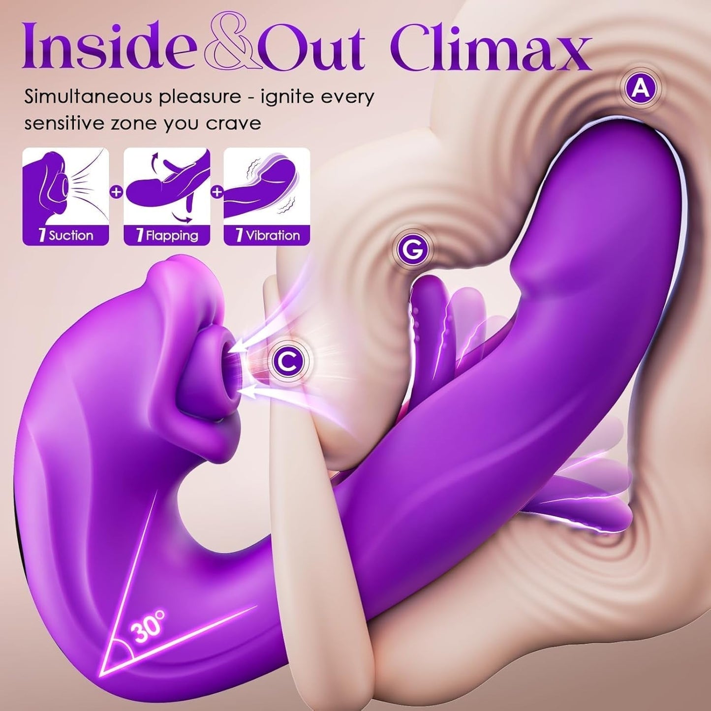 2026 New AI Sync G-Spot Personal Massager with App Control | 7 Vibration & 5 Licking Modes + Free Mystery Gift | 30-Day Money-Back Guarantee
