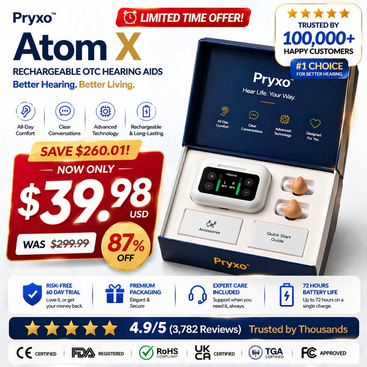 Pryxo Atom X PRO— Invisible + AI Noise Reduction